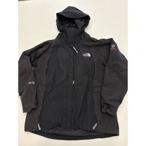 North Face Women SZ L Vtg Gore-Tex XCR 3n1 Summit Series Parka Black